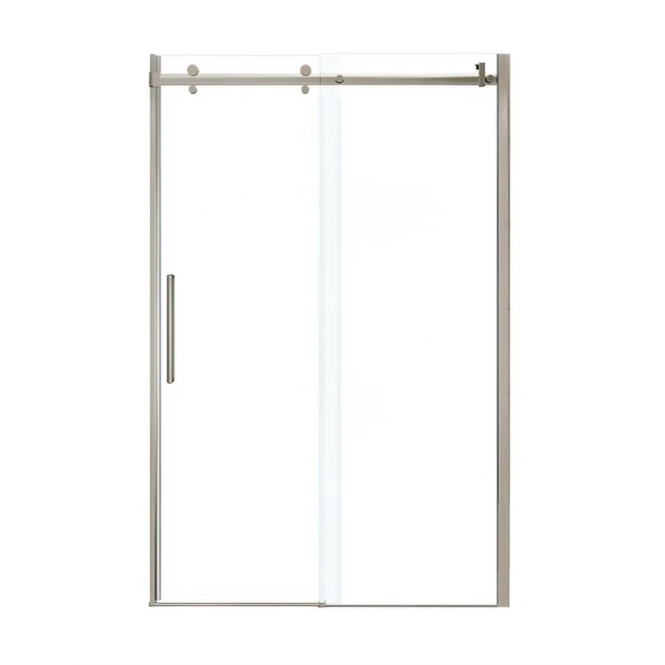 Shower Door Halo Sliding 47L x 78-3/4H Inch Brushed Nickel Clear 5/16 Inch 44-1/2 to 47x78-3/4 Inch - Frankwebs