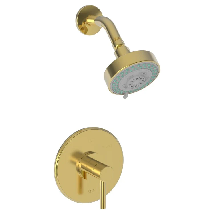 Shower Trim East Linear Pressure Balanced 1 Lever Satin Brass PVD ADA 1.8 Gallons per Minute 1 Function - Frankwebs
