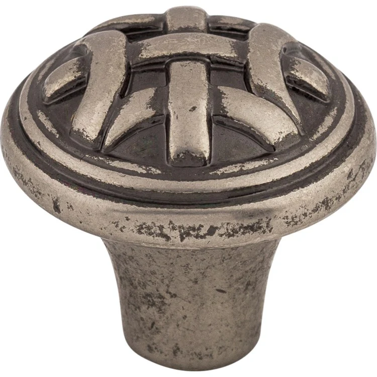 Knob Tuscany Celtic Round Pewter Antique Zinc Alloy 1 x 1 x 7/8 Inch 7/8 Inch - Frankwebs