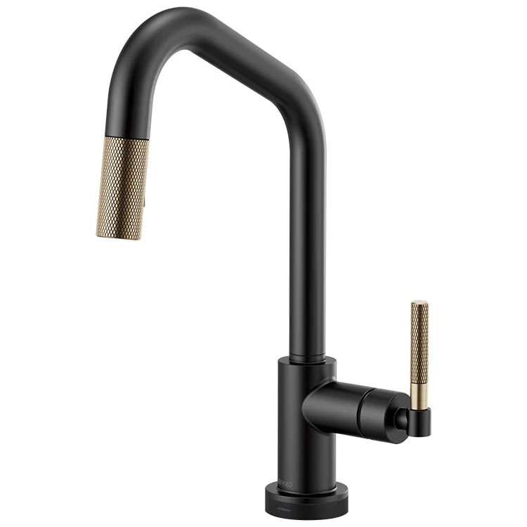 Litze Single Handle SmartTouch Pull Down Faucet with Angled Spout/Knurled Handle - Frankwebs