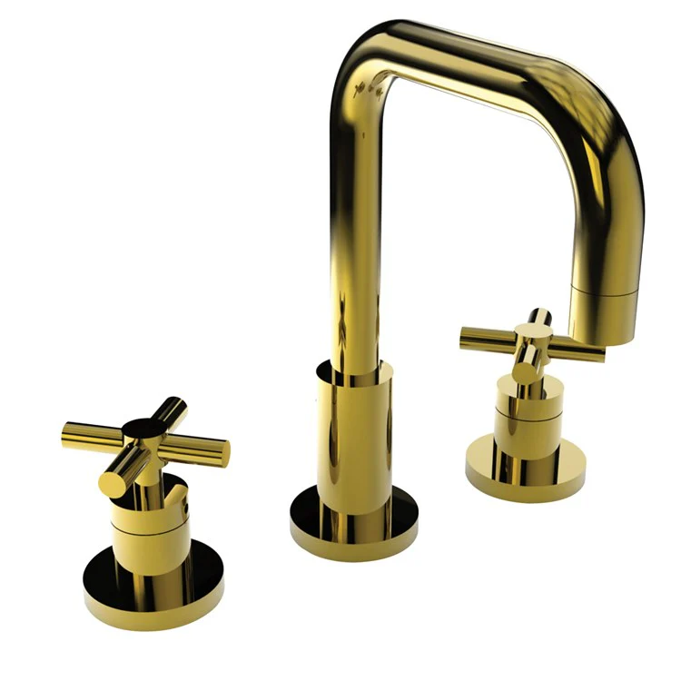 East Square Two Handle Widespread Bathroom Faucet with Drain - Frankwebs
