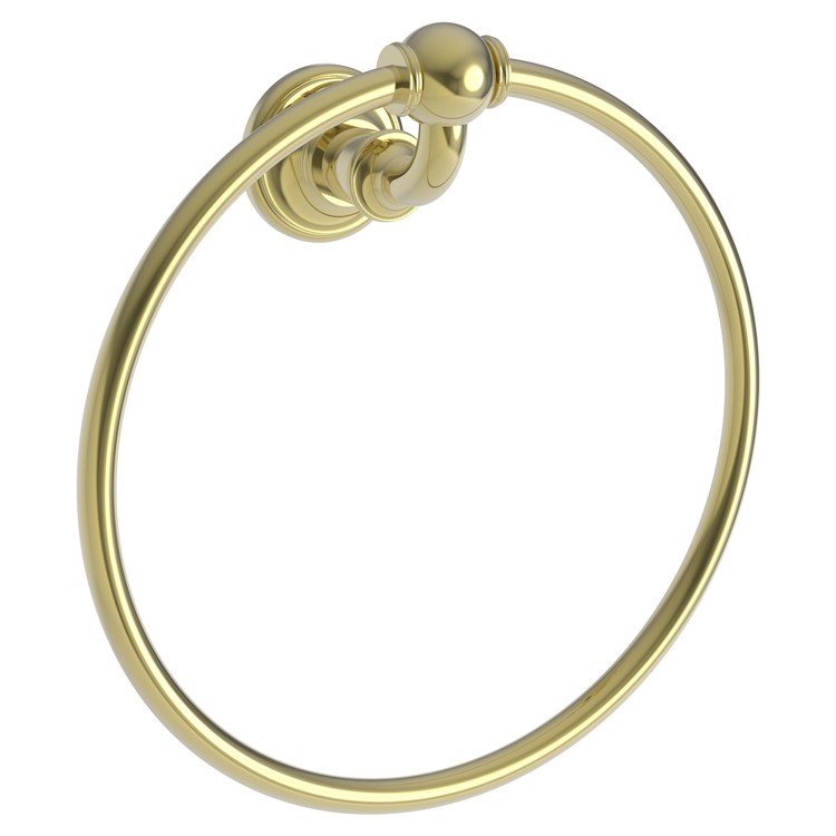 Towel Ring Ithaca 8-1/4 Inch Closed French Gold PVD Brass 3-1/4 Inch - Frankwebs