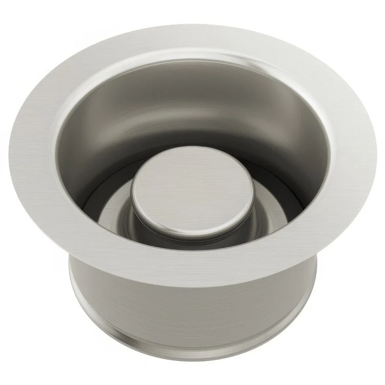 Sink Flange Kitchen Disposal with Stopper 4-1/2 Inch Brilliance Polished Nickel Brass for 3-1/2