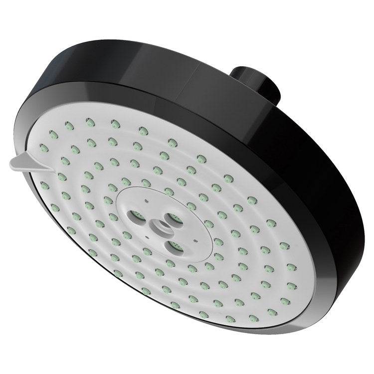 Showerhead Newport Bath 3 Function Satin Gold PVD 5-15/16 Inch 1.8 Gallons per Minute Full/Message/Intense Turbo Spray - Frankwebs