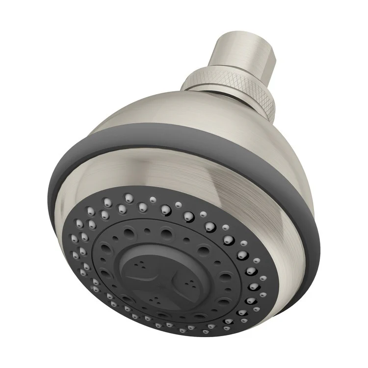 Showerhead Allura 3 Functions Satin Nickel 3-3/4 Inch 1.75 Gallons per Minute Round - Frankwebs