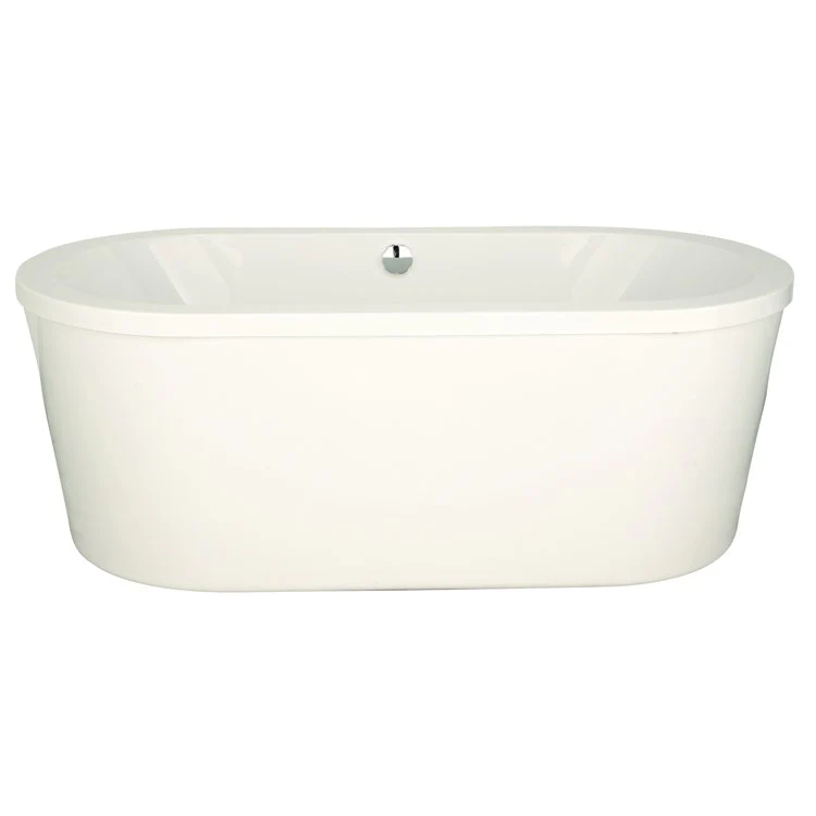 Soaking Tub Designer Collection Estee 66 x 32 Inch Freestanding Tub Only Center White Acrylic - Frankwebs