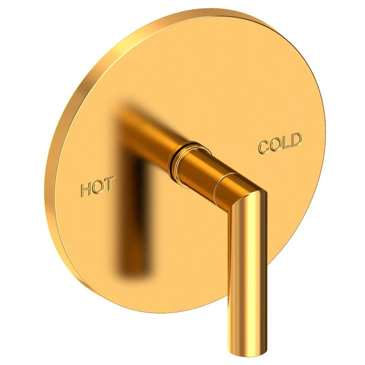 Pressure Balance Valve Trim Pavani Round 1 Lever Midnight Chrome ADA Depth 2-4/5 Inch - Frankwebs