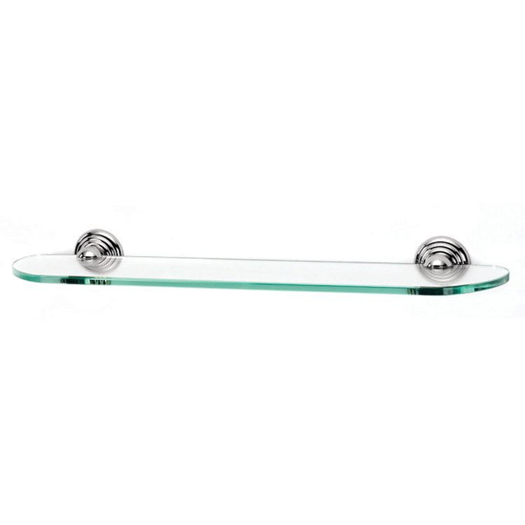 Shelf Embassy Bath with Brackets Satin Nickel 24 Inch Brass/Glass - Frankwebs