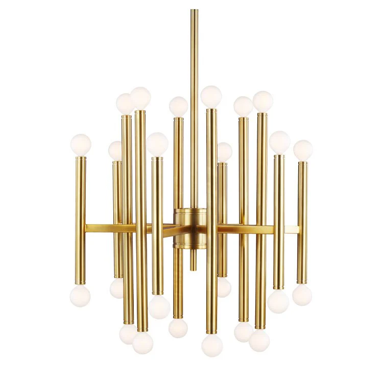 Beckham Modern Twenty-Four-Light Chandelier by Thomas O'Brien - Frankwebs