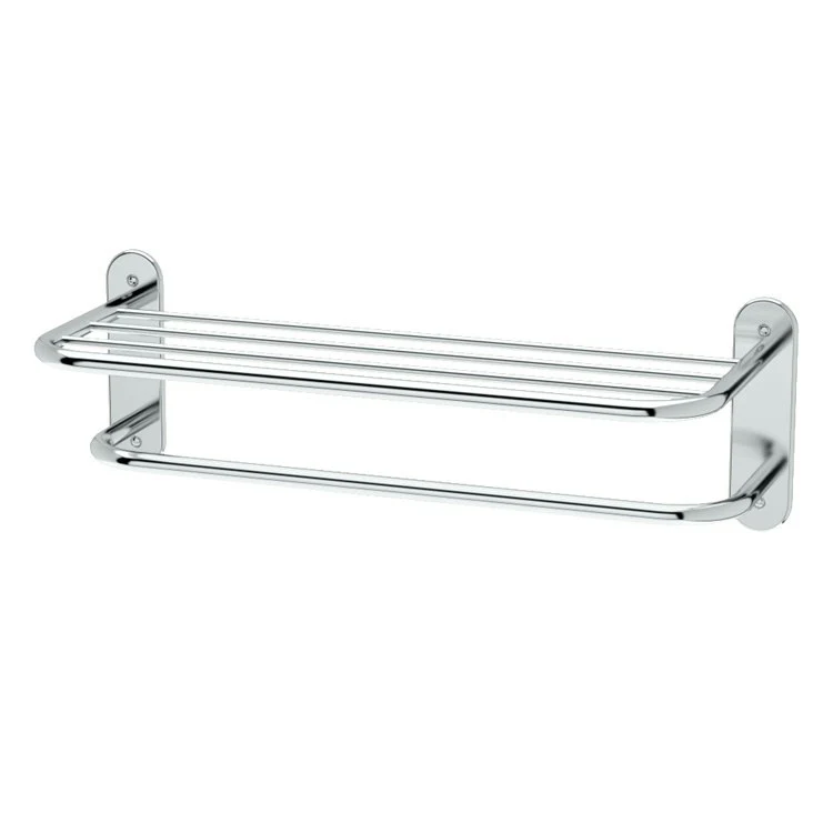 Towel Rack Spa Rack Polished Brass Metal 26.3 Inch - Frankwebs