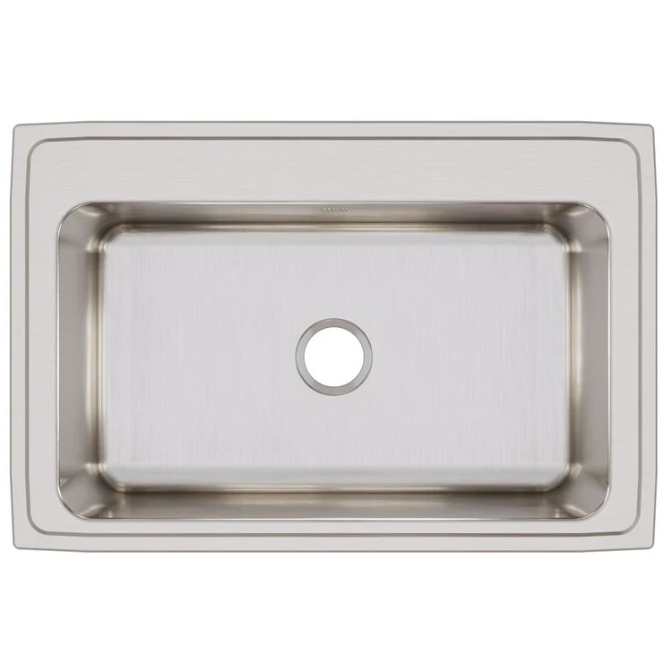Kitchen Sink Lustertone Classic 33 x 22 Inch Single Bowl Lustrous Satin Drop-In 11-5/8 Inch - Frankwebs