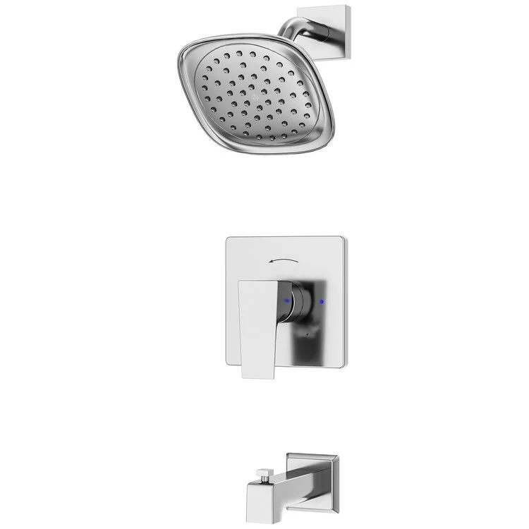 Tub and Shower Trim Verity HydroMersion Less Showerhead 2 Lever Polished Chrome ADA 2.0 Gallons per Minute - Frankwebs