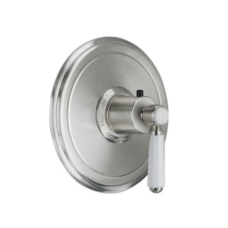 Thermostatic Trim Cardiff Round 3/4 Inch 1 Lever Satin Nickel ADA for Requires Rough Valve TH75-R Handle and Escutcheon Brass - Frankwebs
