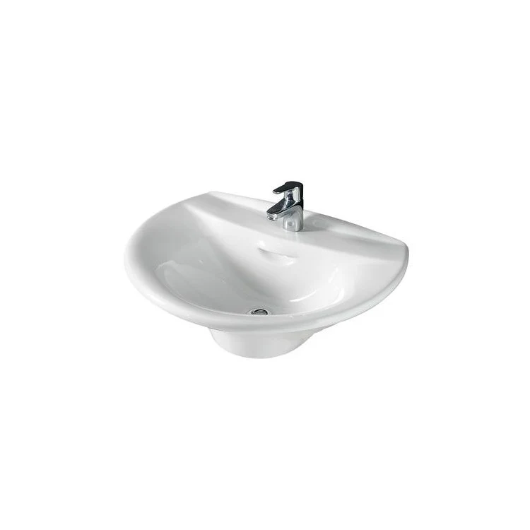 Lavatory Sink Venice 520 Wall Hung 13 Inch 6 Inch Spread White - Frankwebs