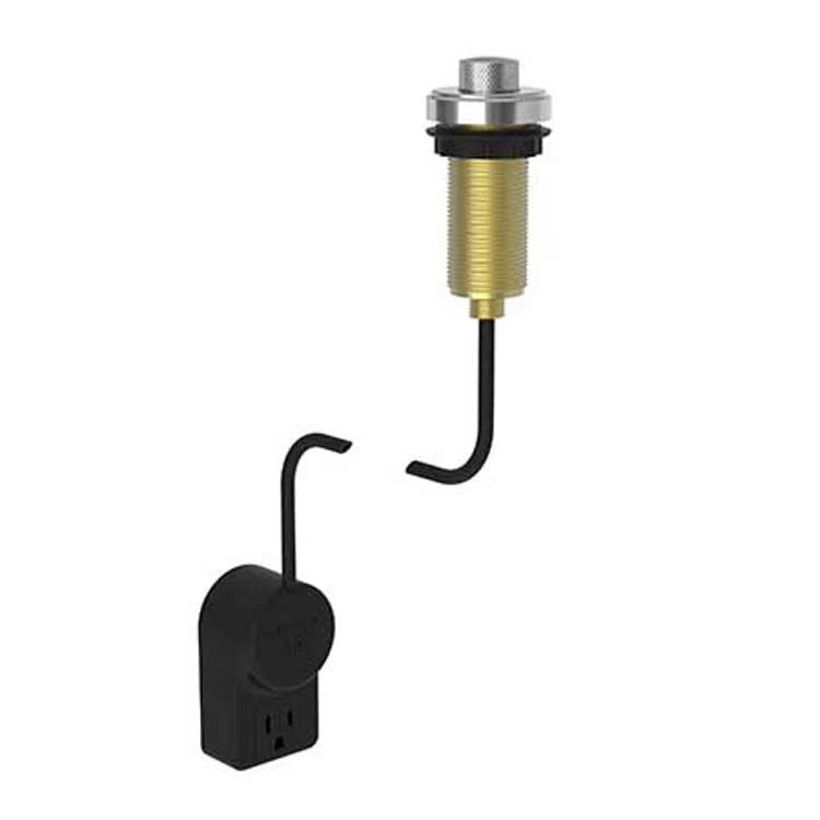 Air Activation Switch Muncy Disposer with Power Adapter Polished Gold PVD Brass - Frankwebs