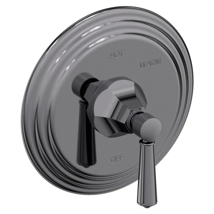 Pressure Balance Valve Trim Metropole Round 1 Lever Aged Brass ADA Depth 3-3/7 Inch - Frankwebs