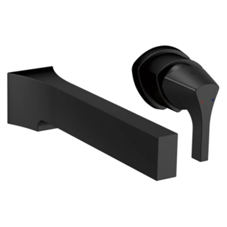 Lavatory Trim Zura Wall Mount 1 Lever Matte Black ADA Rigid - Frankwebs