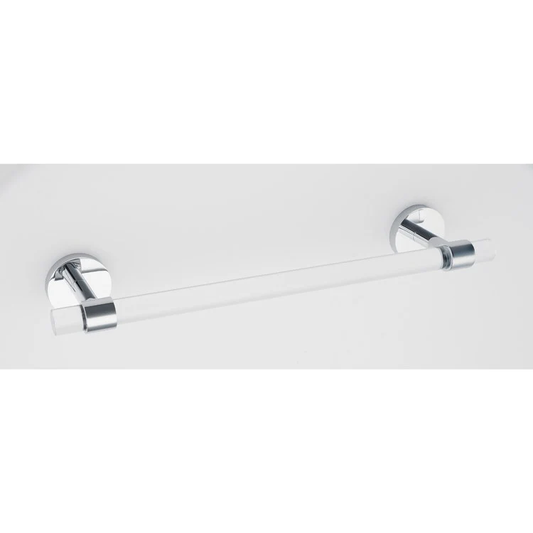 Towel Bar Contemporary Acrylic Bath 12 Inch Polished Brass 2-15/16 Inch - Frankwebs