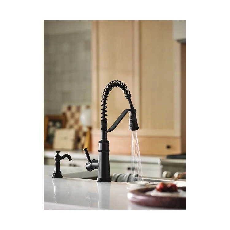 Kitchen Faucet Belfield 1 Lever ADA Matte Black 1.5 Gallons per Minute - Frankwebs