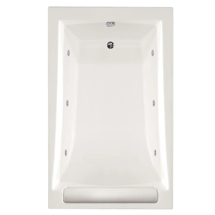 Whirlpool Tub Designer Collection Regal 71 x 34 x 19 Inch Drop-In End Drain Biscuit Rectangle - Frankwebs