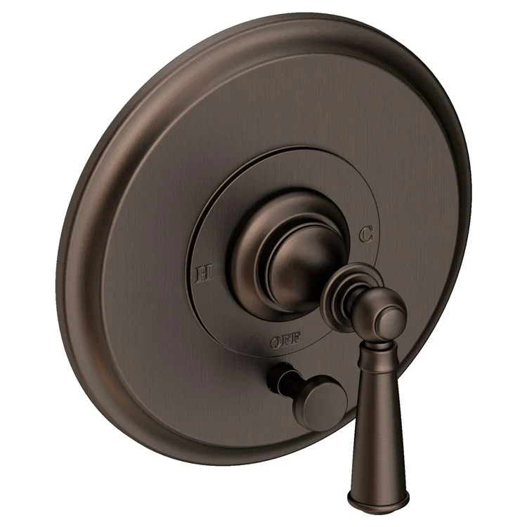 Sutton Pressure Balance Tub/Shower Valve Trim Only with Lever Handle - Satin Brass PVD - Frankwebs