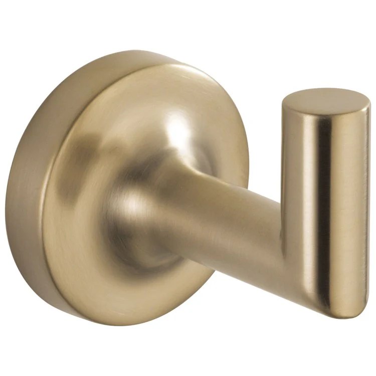 Robe Hook Odin Single Brilliance Luxe Gold 1-3/4 Inch 2-1/8 Inch Wall Mount Brass - Frankwebs
