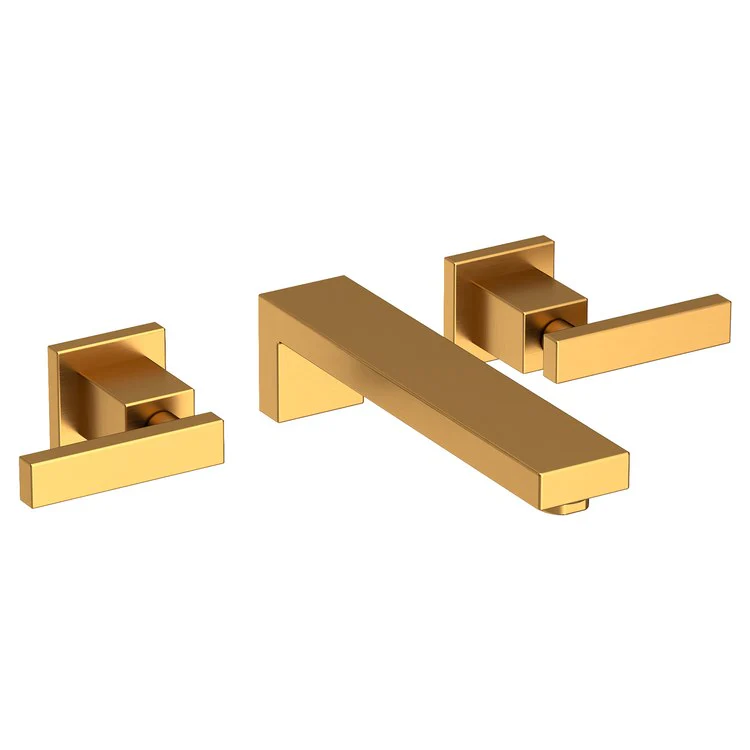 Skylar Two Handle Wall-Mount Bathroom Faucet - Polished Gold PVD - Frankwebs