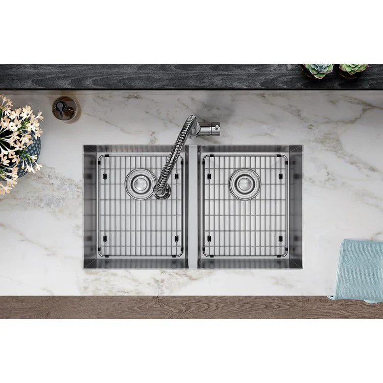 Sink Grid Crosstown Bottom Grid 12 x 14.5 Inch Polished Stainless Steel - Frankwebs