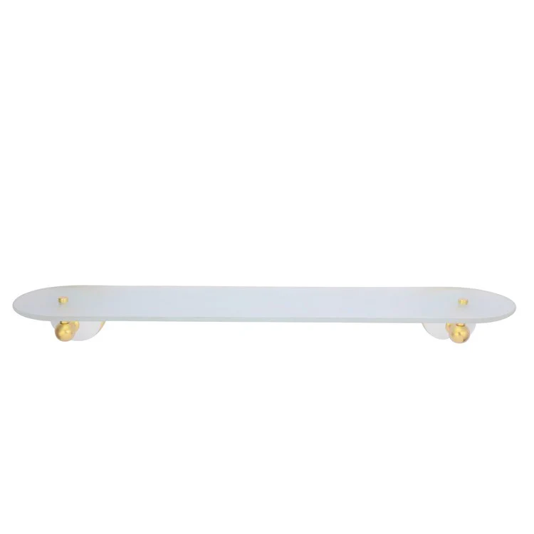 Shelf Anja Wall Mount Antique Brass 28 x 11 x 11 Inch Glass - Frankwebs