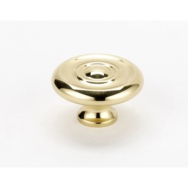 Knob II Collection Round Chocolate Bronze Brass 1-3/4 Inch 1 Inch 3/4 Inch - Frankwebs