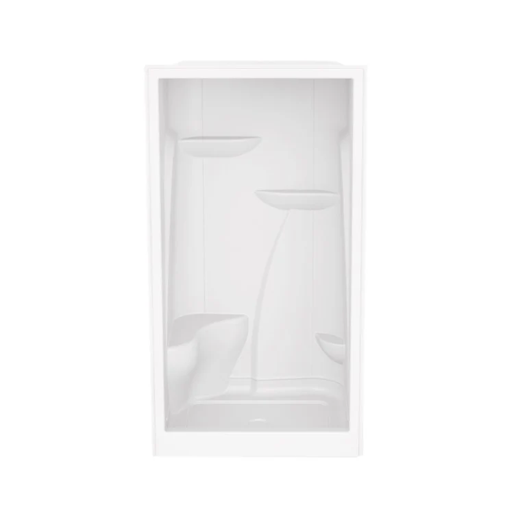 Shower M148 Alcove 1 Piece White 48 x 36 Inch Acrylic Right Seat Center Drain 48 Inch - Frankwebs