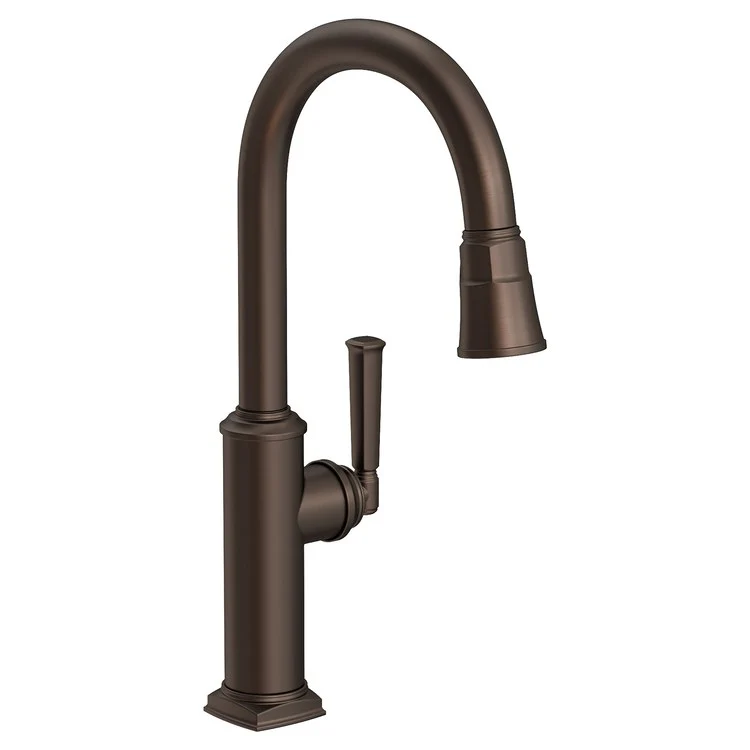 Kitchen Faucet Zemora 1 Lever ADA Antique Nickel Pull Down Spout Height 10-4/9 Inch 1.8 Gallons per Minute - Frankwebs