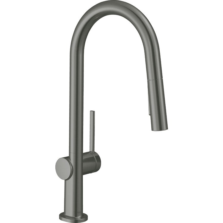 Kitchen Faucet Talis N 1 Lever ADA Matte Black Pull Down 2 Function High Arc 360 Degree Swivel 1 Hole 1.75 Gallons per Minute - Frankwebs