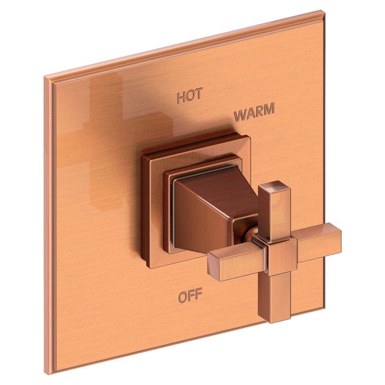 Pressure Balance Valve Trim Malvina Square 1 Cross Polished Chrome ADA Depth 4 Inch - Frankwebs