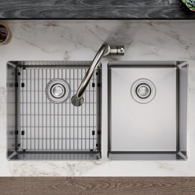 Sink Grid Crosstown Bottom Grid 14.5 x 15.5 Inch Polished Stainless Steel - Frankwebs