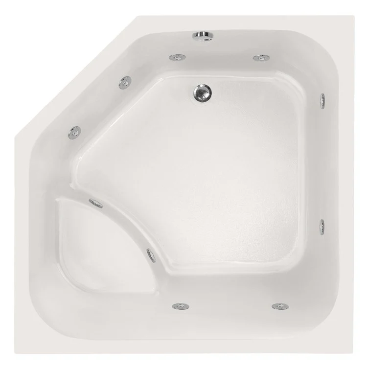 Whirlpool Tub Designer Collection Katarina 69 x 69 x 26 Inch Biscuit Corner - Frankwebs