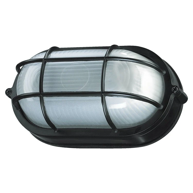 Single-Light Oval Flush Mount Bulkhead Fixture - Frankwebs