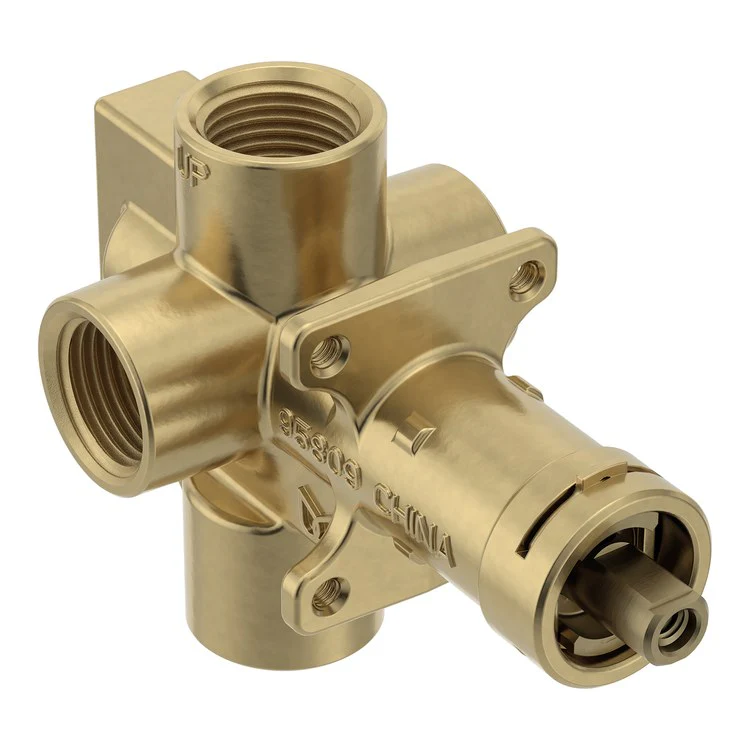 Rough-In Valve M-Pact 4 Port with Volume Control 1/2 Inch IPS 15-1/8 Inch - Frankwebs