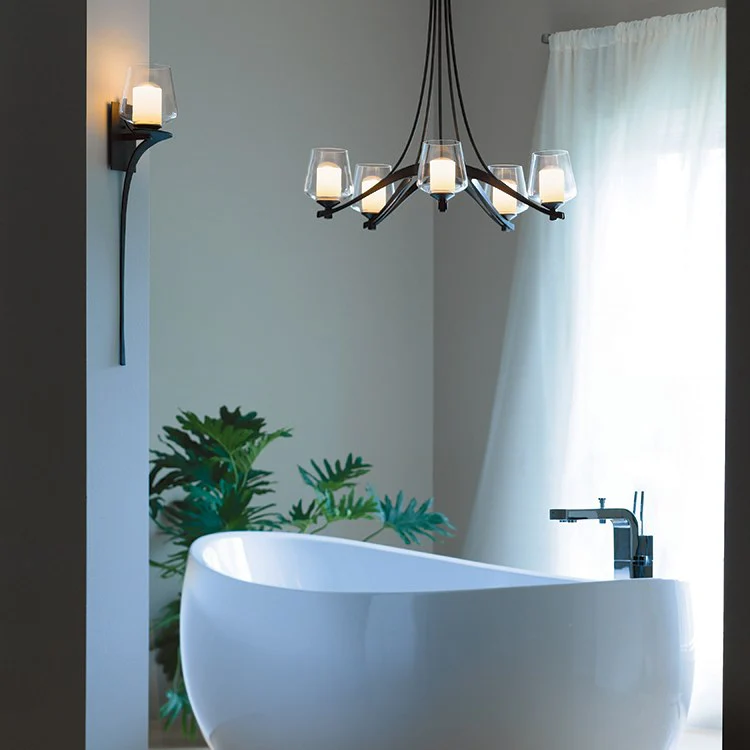 Antasia Double Glass Single-Light Wall Sconce - Frankwebs