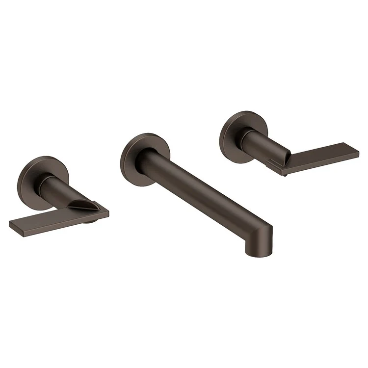 Keaton Two Handle Wall-Mount Bathroom Faucet - Midnight Chrome - Frankwebs