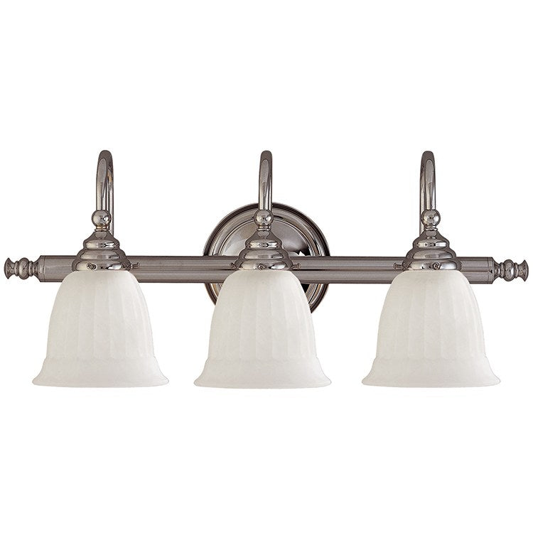 Brunswick Three-Light Bathroom Vanity Fixture without Shades - Frankwebs