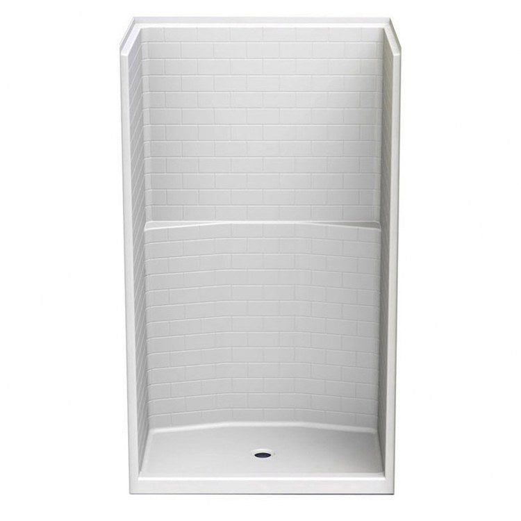 Shower Module 48 x 35-1/4 x 81-1/4 Inch AcrylX White 1 Pieces Less Seat - Frankwebs
