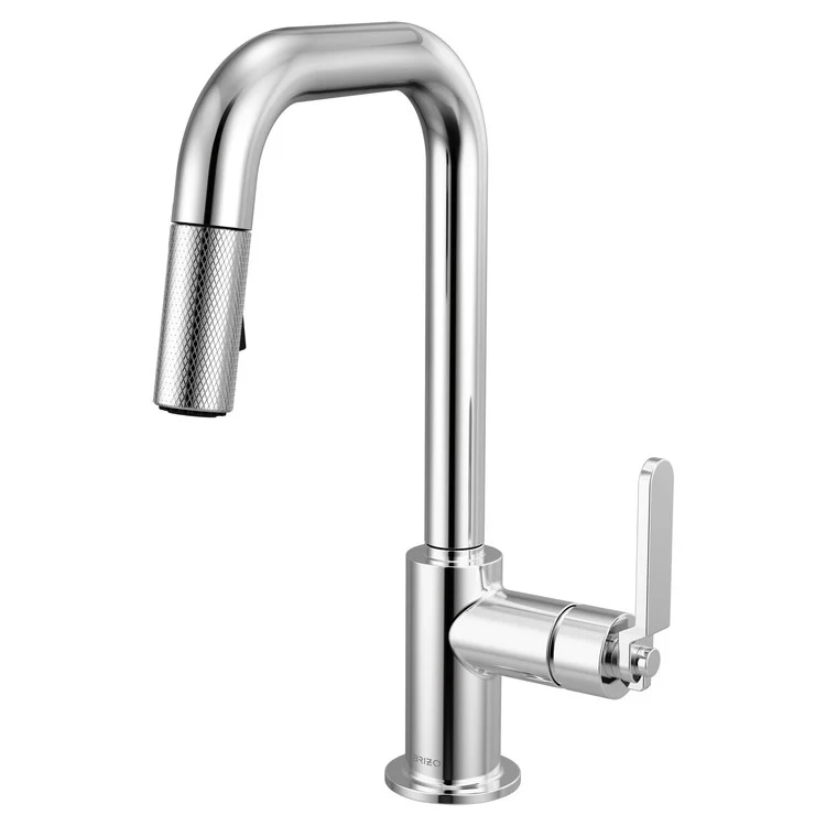Prep Faucet Litze 1 Industrial Handle ADA Matte Black/Brilliance Luxe Gold Pull Down Dual Function Square 360 DEG Swivel 1.8 Gallons per Minute - Frankwebs