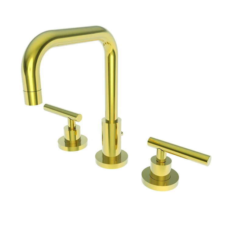 Lavatory Faucet East Square Widespread 8 to 20 Inch Spread 2 Lever ADA WaterSense White 1.2 Gallons Per Minute Brass Pop-Up with Tailpiece Spout Reach 6-1/8 Inch - Frankwebs