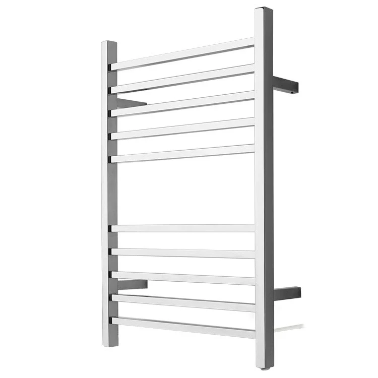 Radiant 10-Bar Square Plug-In Stainless Steel Towel Warmer - Frankwebs