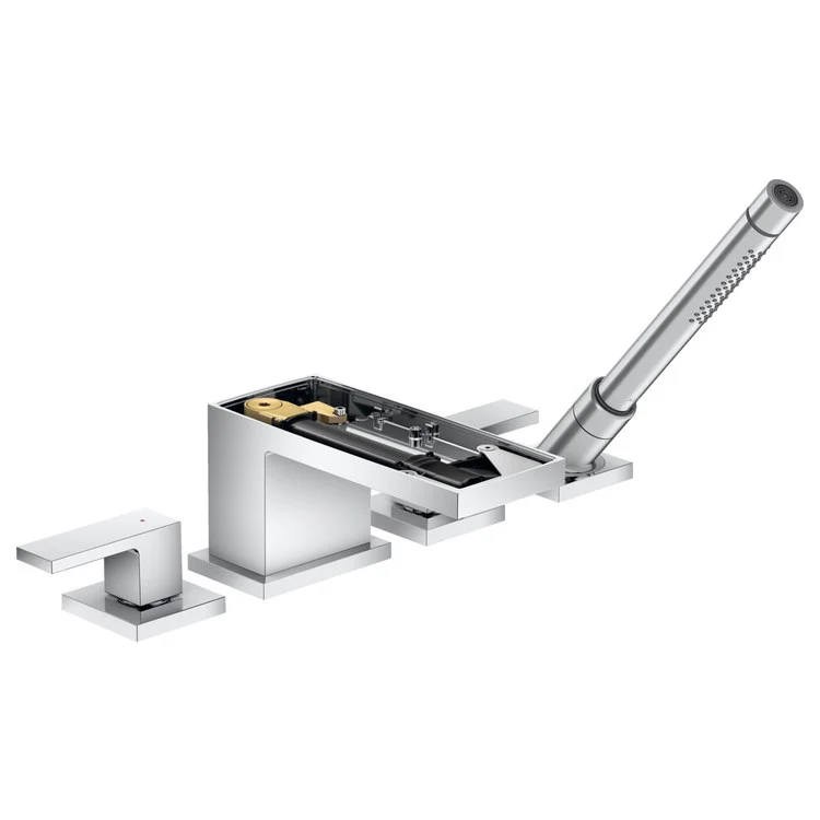 MyEdition Two Handle 4-Hole Roman Tub Filler with Handshower - Frankwebs