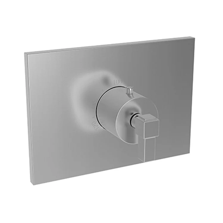 Thermostatic Trim Malvina Rectangular Plate 1 Lever Forever Brass PVD ADA for Rough Valve 1-540 Face Plate and Temperature-Adjust Handle Brass - Frankwebs