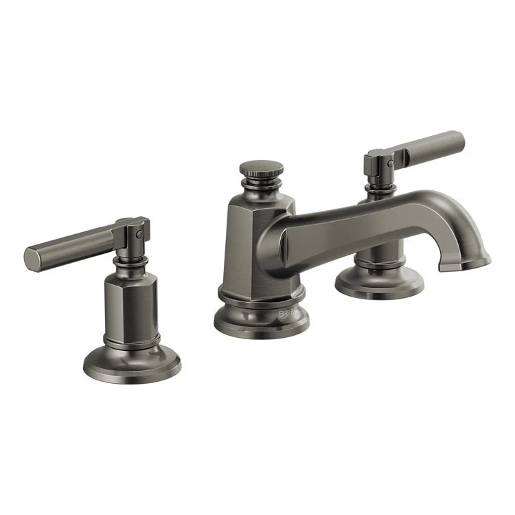 Lavatory Faucet Invari Widespread 6-16 Inch Spread Less Handle ADA WaterSense Brilliance Luxe Gold 1.5 Gallons per Minute Angled Spout - Frankwebs