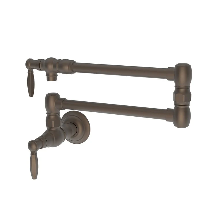 Pot Filler Metropole Wall Mount 2 Lever ADA French Gold PVD - Frankwebs