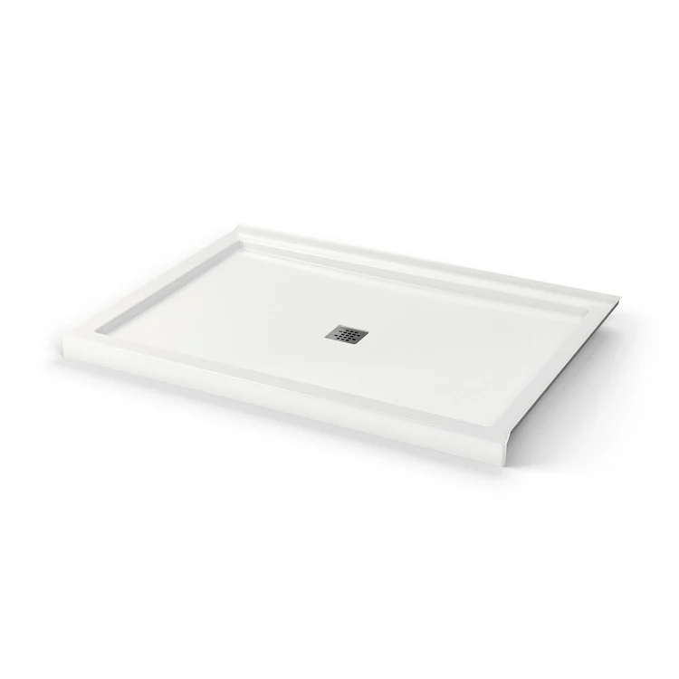 Shower Base B3 Corner Right Square Drain White 60 x 42 Inch Acrylic - Frankwebs
